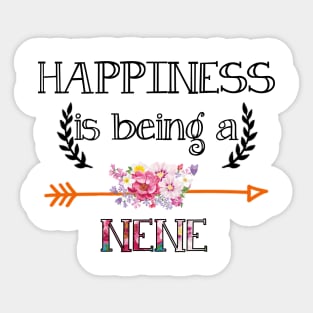 Happiness is being Nene floral gift Sticker